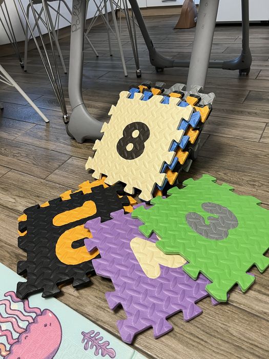 Килимок дитячій пазл с цифрами