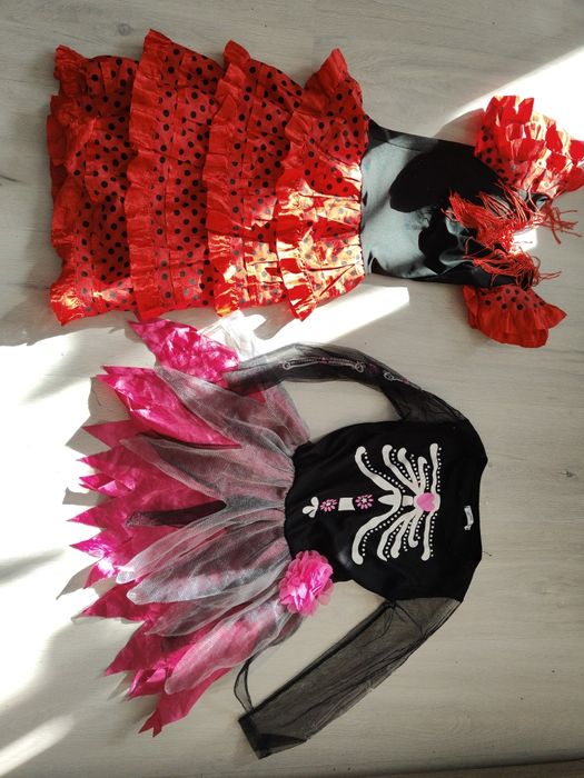 Strój karnawałowy halloween flamenco 4-6 lat