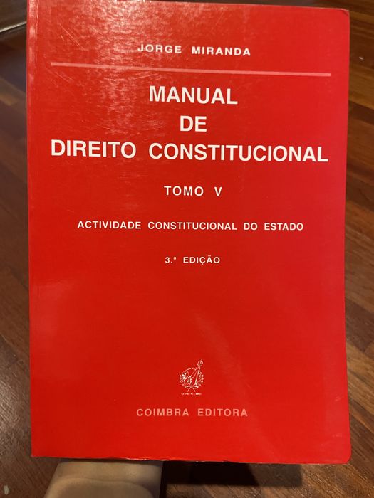 Jorge miranda - manual de direito constitucional - tomo V