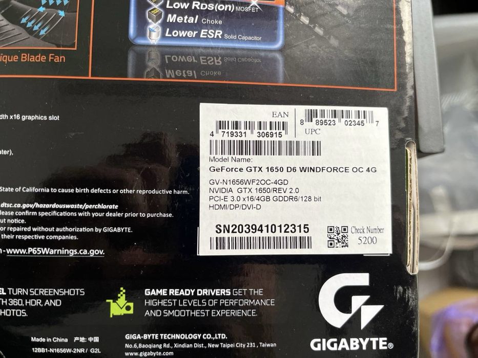 Gigabyte gtx 1650 4 gb