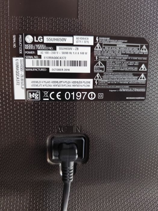 RESERVADA TV LG 55 polegadas (com avaria)