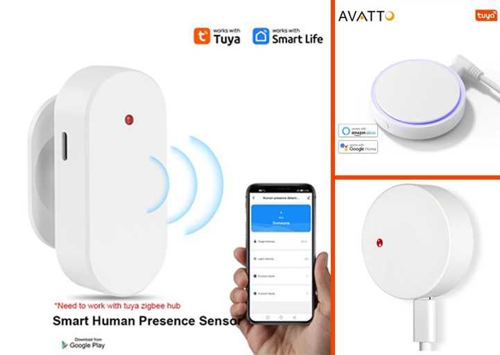 Розумний датчик присутності людини Zigbee WI-FI