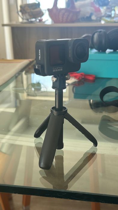 Go Pro 9 com lente Pro Max + Conjunto de acessórios