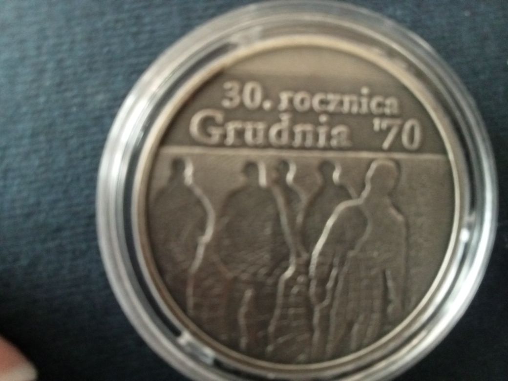 30-ta Rocznica Grudnia srebrna  moneta okolicznościowa