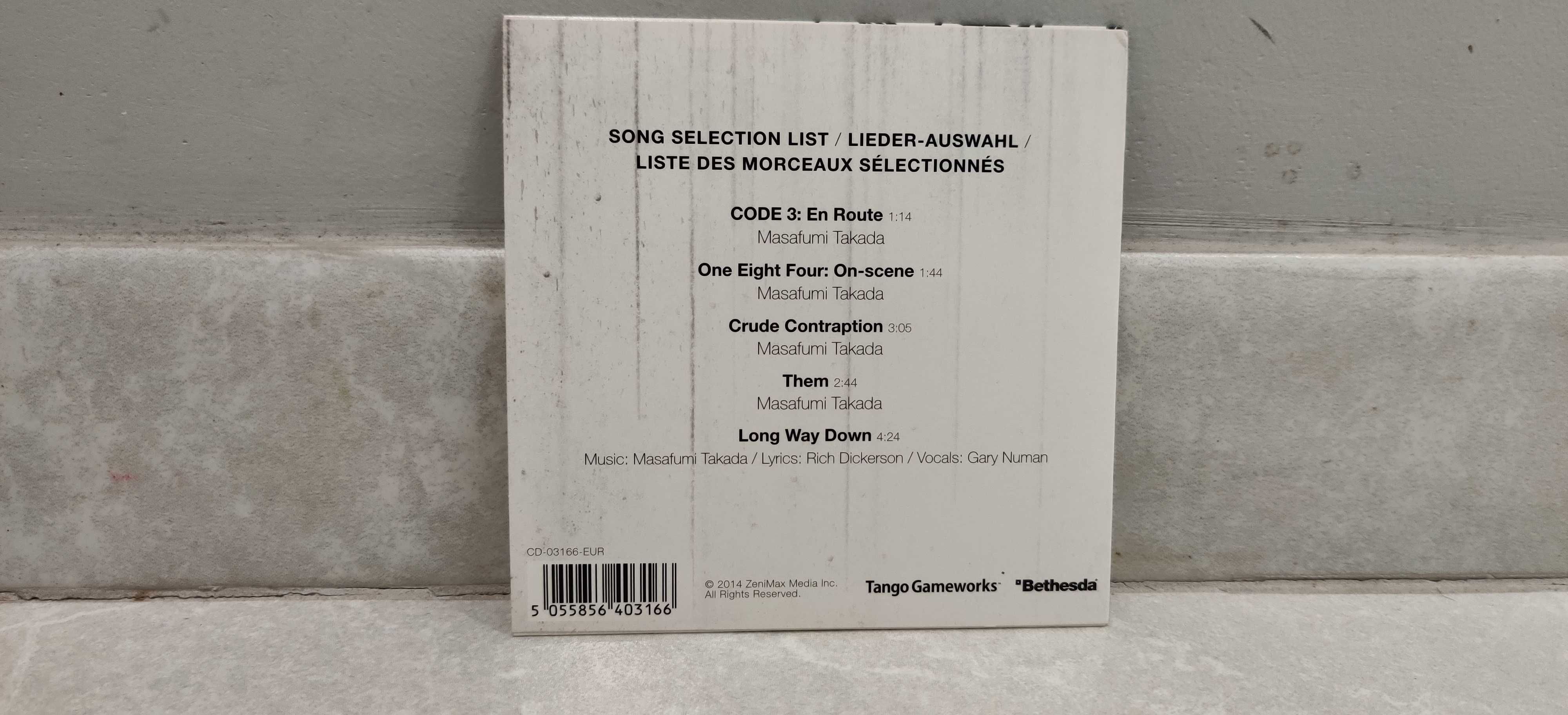 The Evil Within soundtrack CD featured music selection