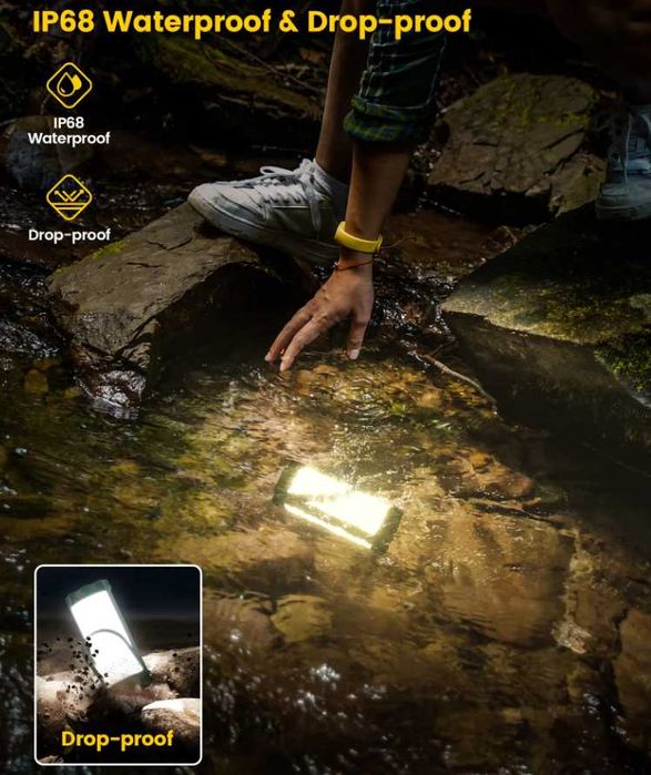 Фонарик, светильник,  с аккумулятором 5000 мАч