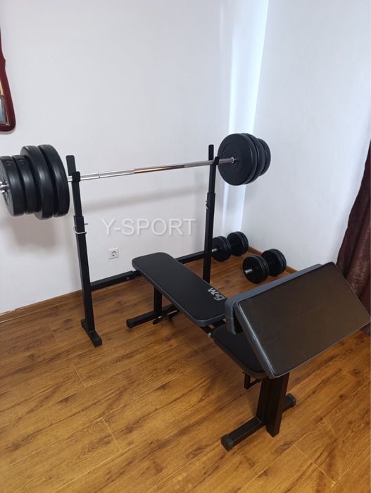 ТРЕНАЖЕР‼️ціна від виробника. Доставка! Лава для жиму, штанга, гантелі