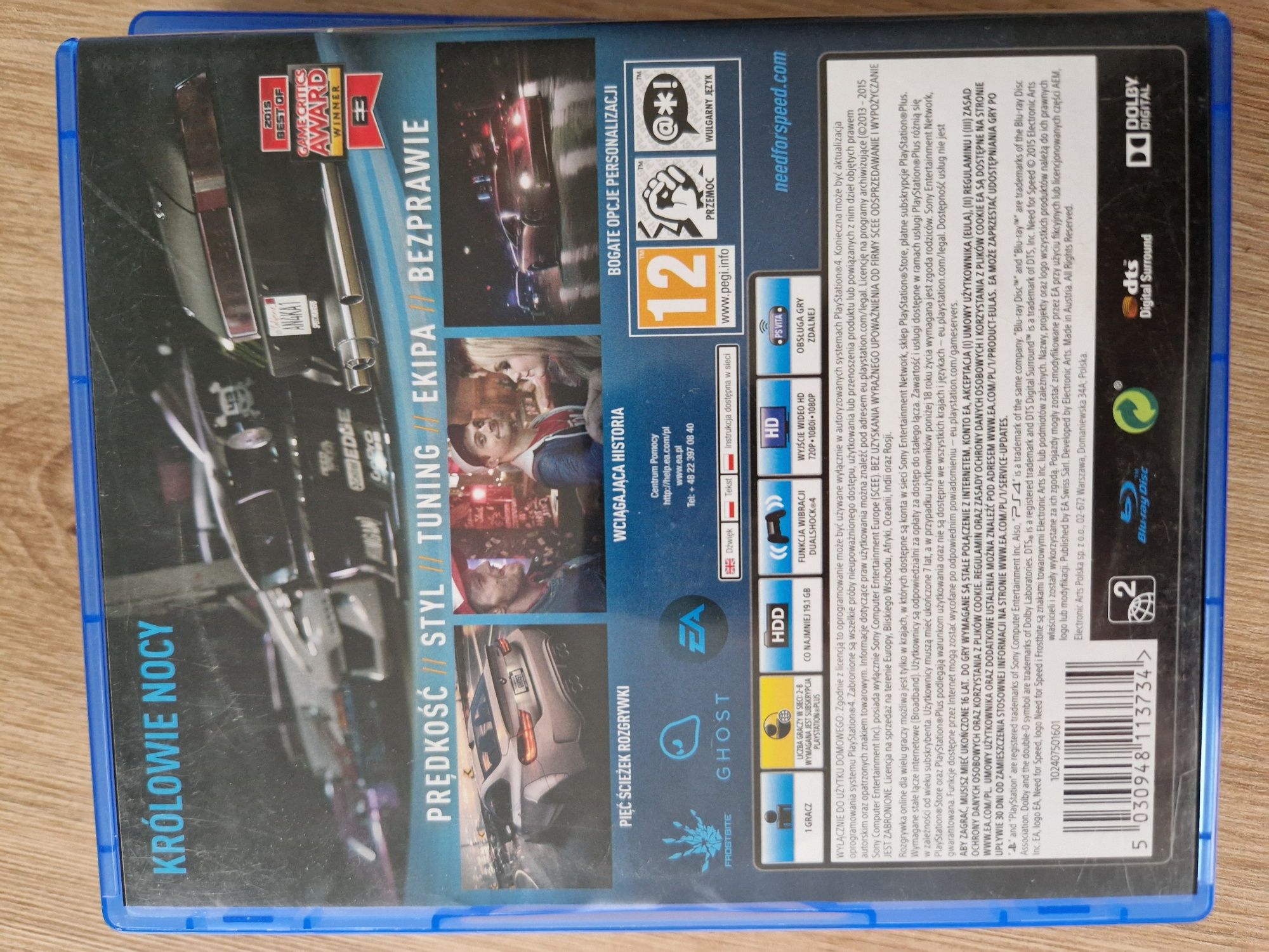 Need For Speed PS4 PS5 polska wersja