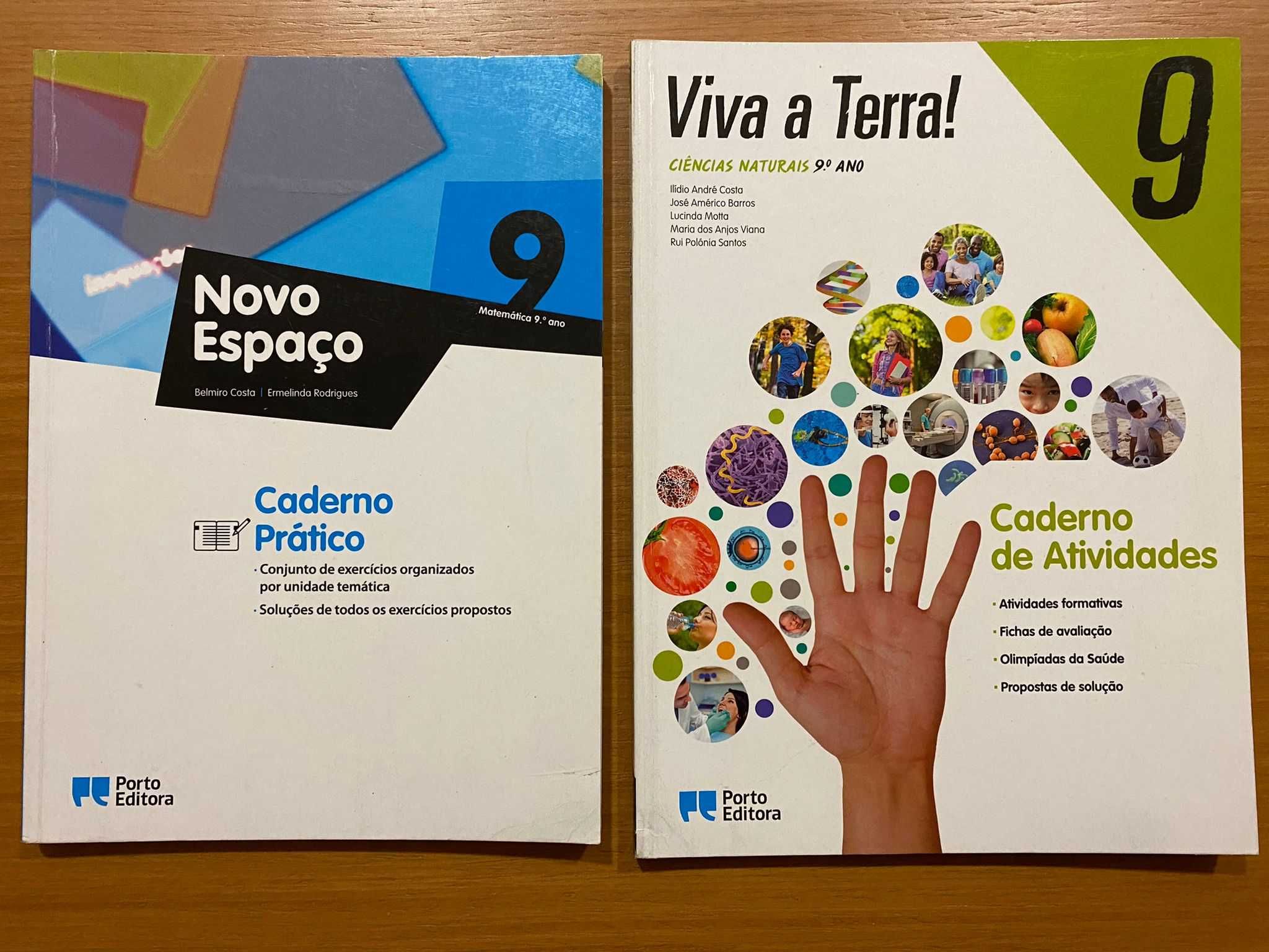 Livros atividades 9º ano, novos e encapados