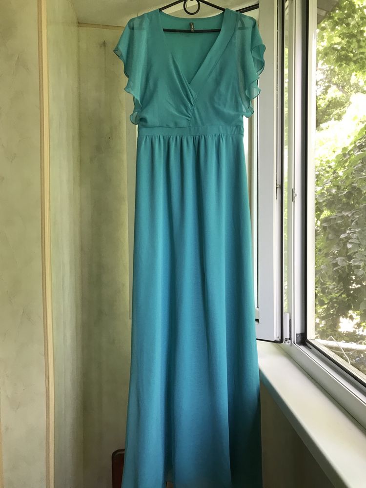 Нарядное,шелковое платье, макси,Франция