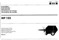 Katalog części PRASA DEUTZ FAHR MP 122