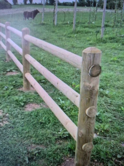 Ogrodzenie Drewniane Padok Lonżownik Zagroda Farmerska Dla Koni Bydła