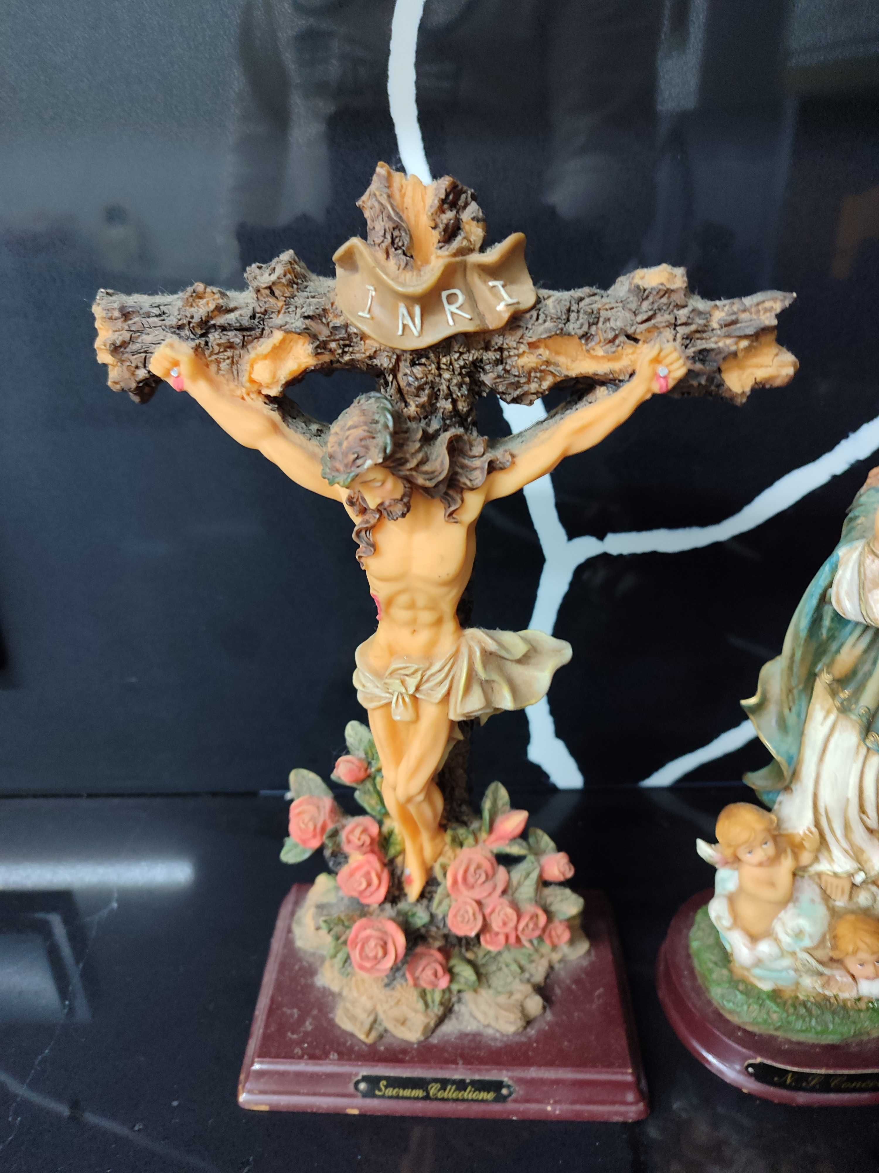 2 Estatuetas de Cristo e Nossa Senhora da Conceição