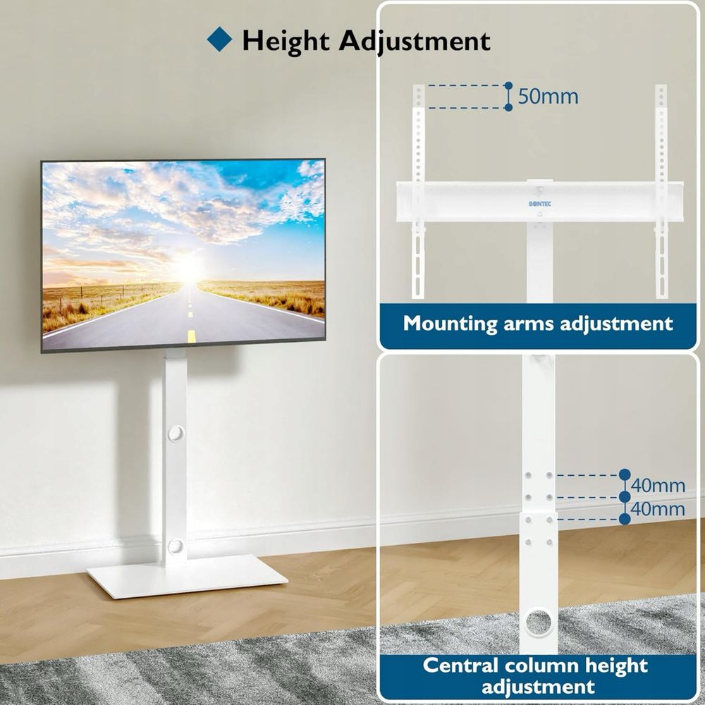 Stojak TV BONTEC, 30-70 cali, Udźwig do 40 kg, maks. VESA 600x400 mm