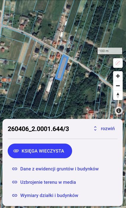 Działka budowlana 19 arów Bęczków koło Kielc