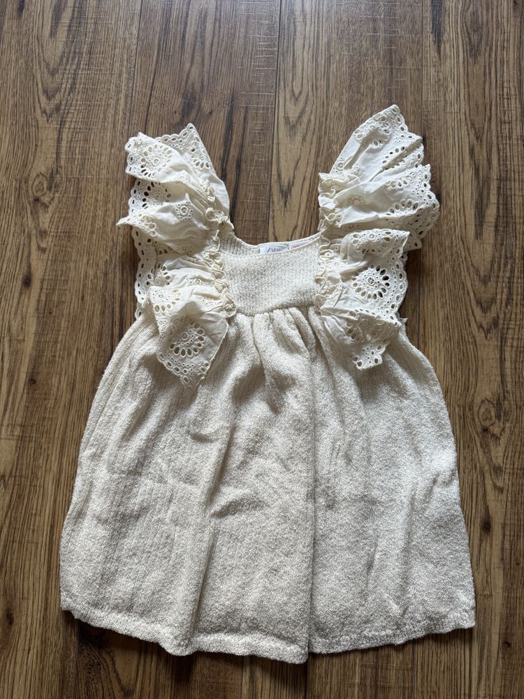 Zara sukienka boho ecru 92