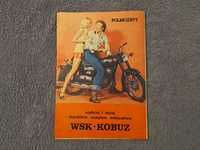 Oryginalna reklama z PRL - motocykl WSK 175 KOBUZ lata 70-te
