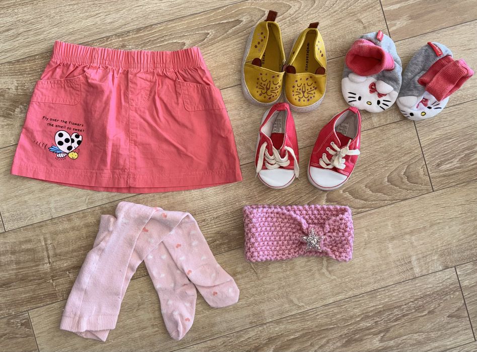 Zestaw u ranek dla dziewczynki rozm. 74 paka ubrań/wyprawka dla maluch