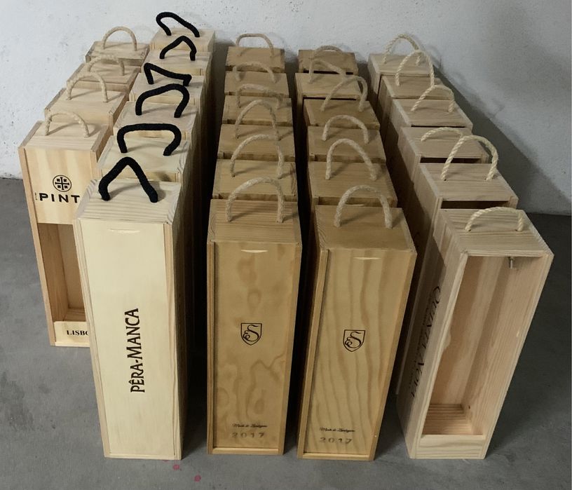 Caixas vinho / madeira vários tamanhos