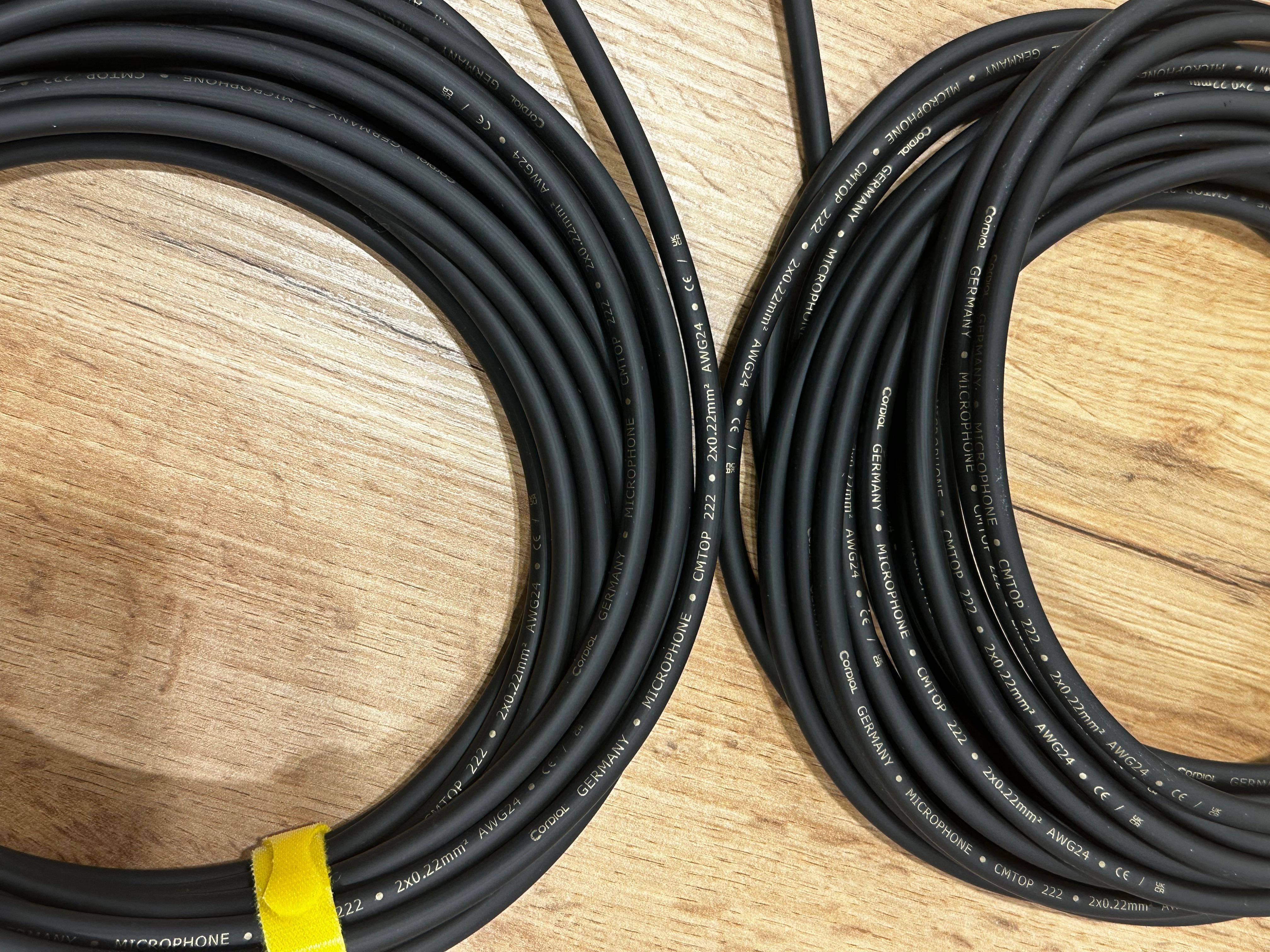 Kabel mikrofonowy -  8 metr, Cordial CMTOP 222 dwie sztuk Neutrik XLR