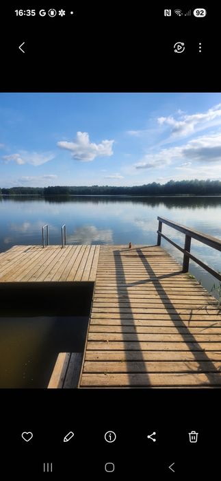 Domek caloroczny  z andresola nad pieknym jeziorem