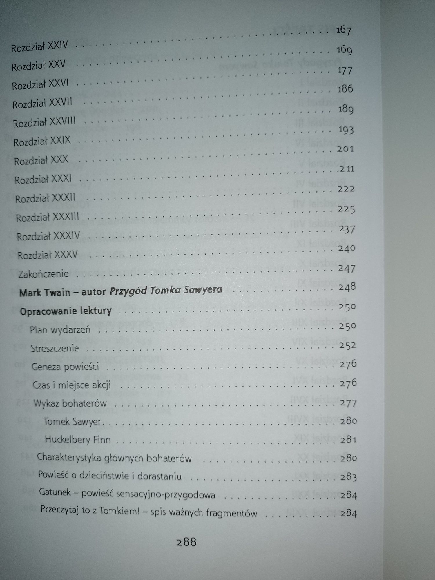 Przygody Tomka Sawyera - lektura z opracowaniem