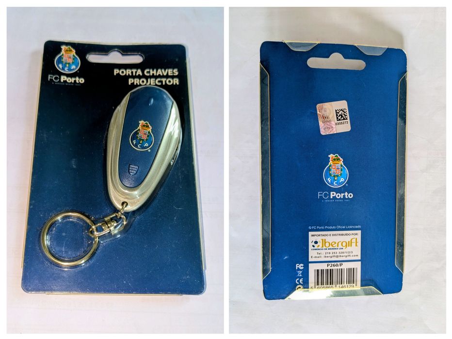 Porta chaves e projetor de imagem do Futebol Clube Porto