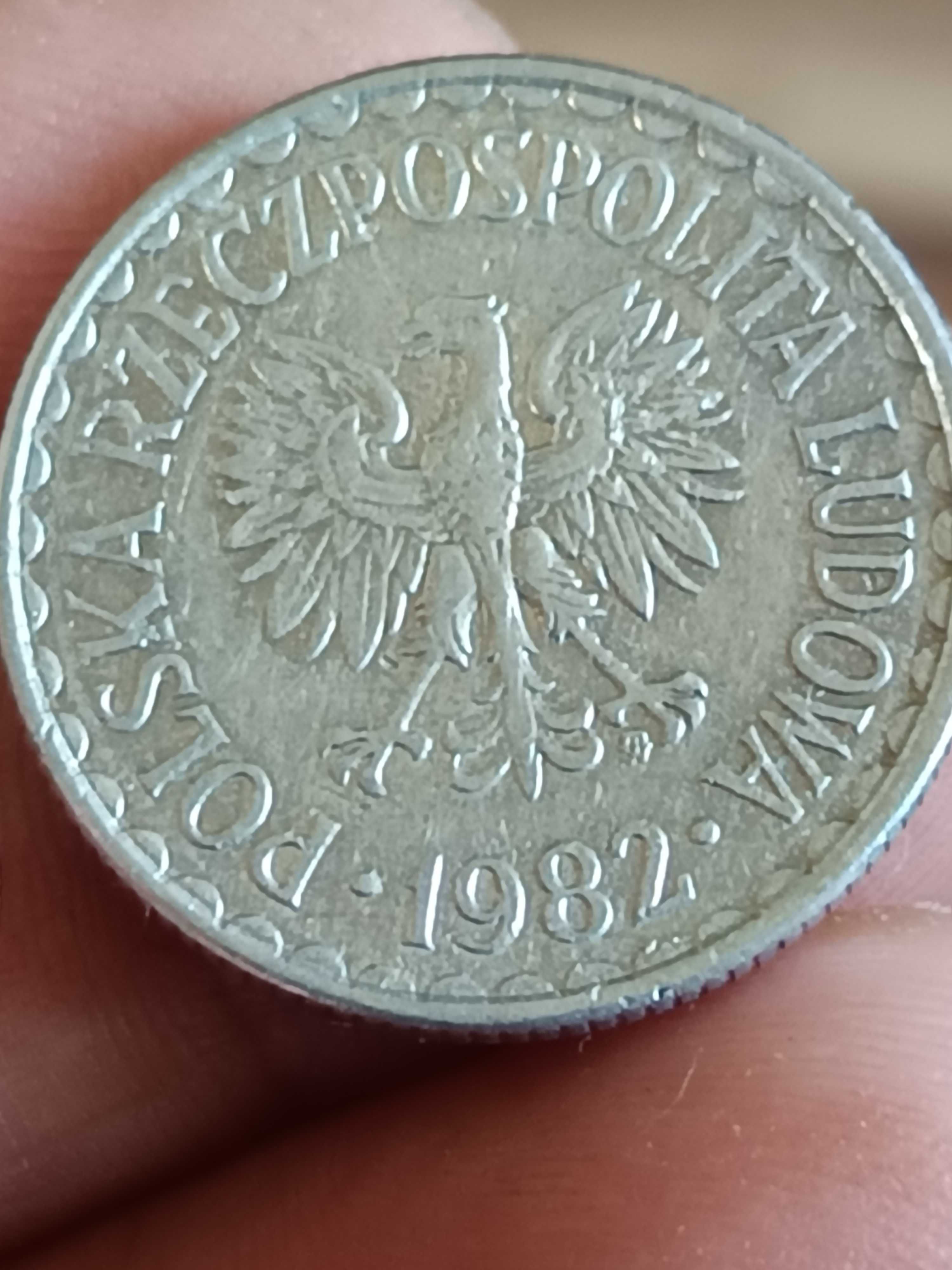 Sprzedam monetę 1 zloty 1982 rok wąska data