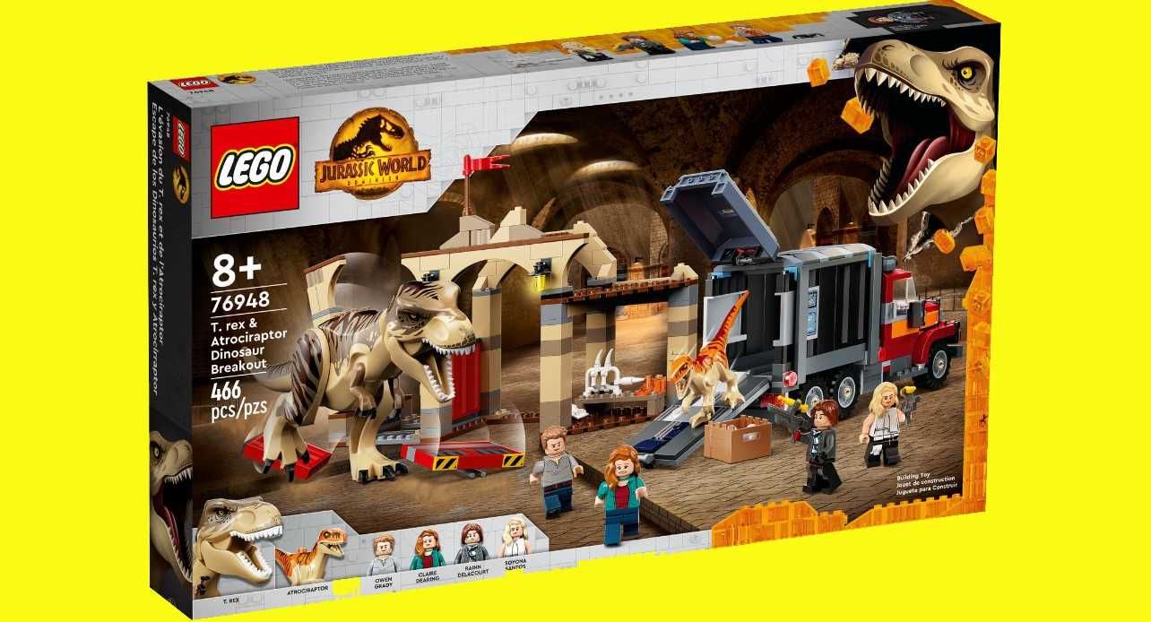 LEGO 6948 Jurassic World - Ucieczka tyranozaura i atrociraptora MISB