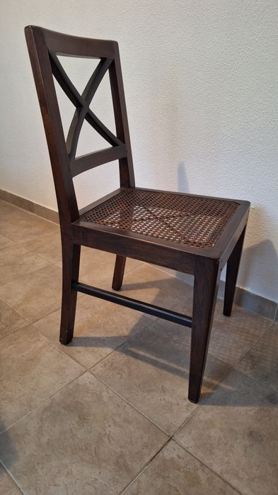 Cadeira madeira maciça sec XX