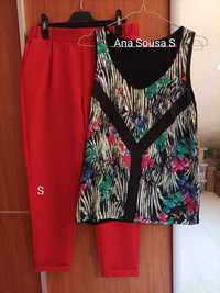 Conjunto calça S e Top S (Ana Sousa) - como novo 6€