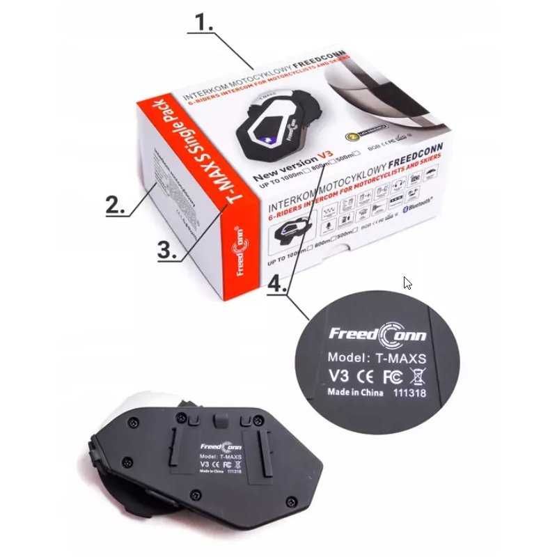 Interkom FREEDCONN T-MAX V4 Pro Single