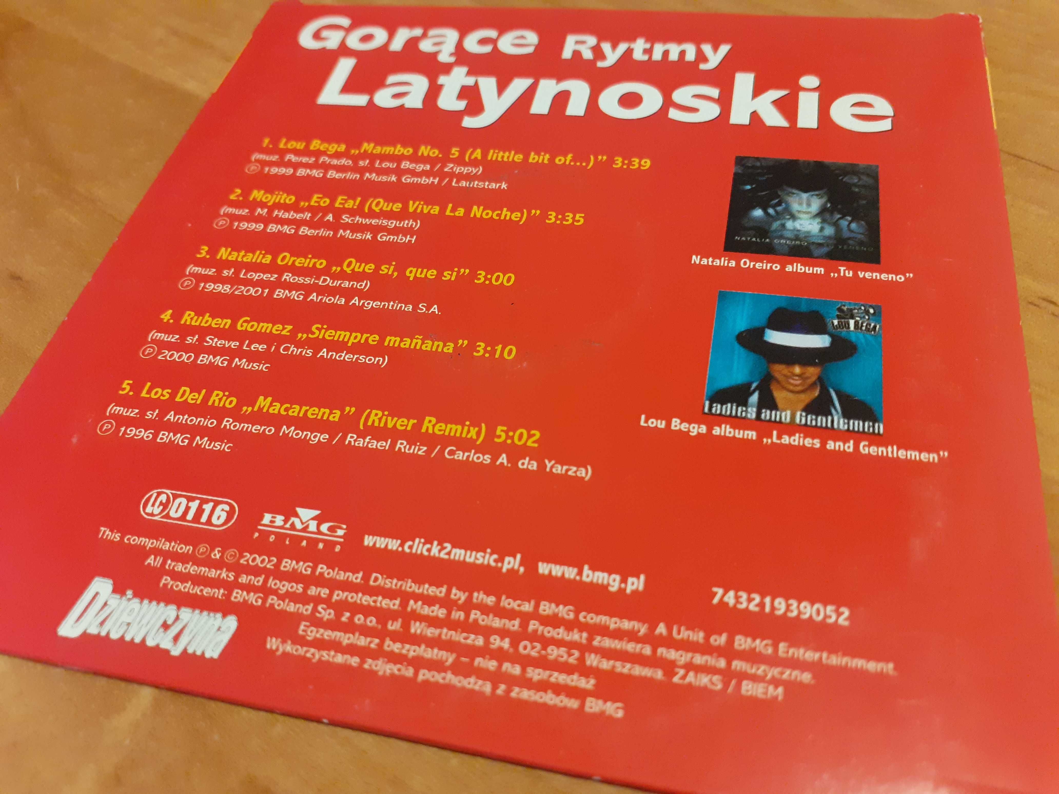 CD Dziewczyna Gorące Rytmy Latynoskie Natalia Oreiro Lou Bega 2000 r.