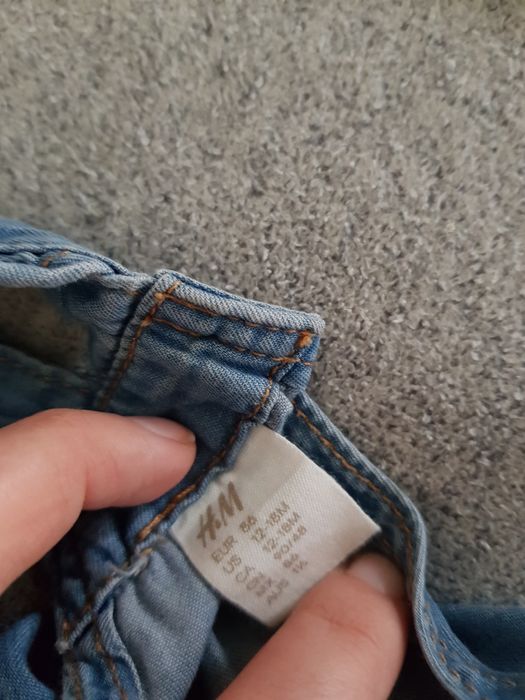 Ogrodniczki miekki jeans H&M 86 super stan, regulowane