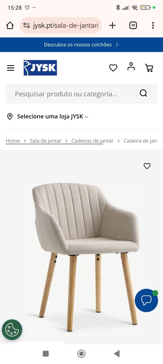 Cadeiras jysk tenho 4