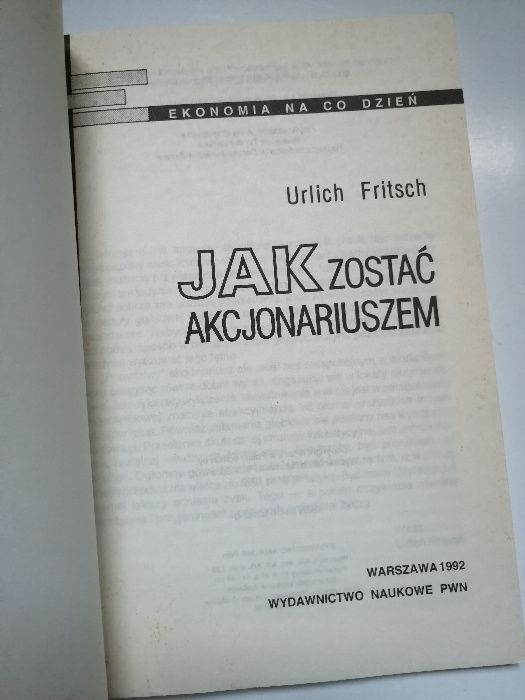 Jak zostac akcjonariuszem - Urlich Fritsch