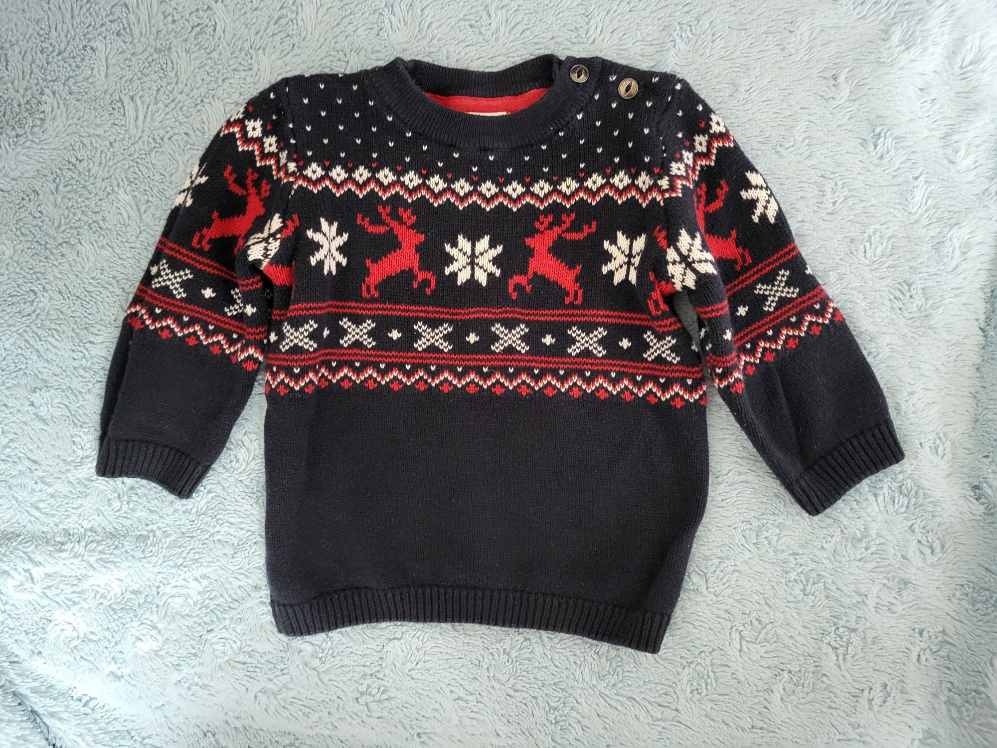 Sweter świąteczny dla chłopca 68
