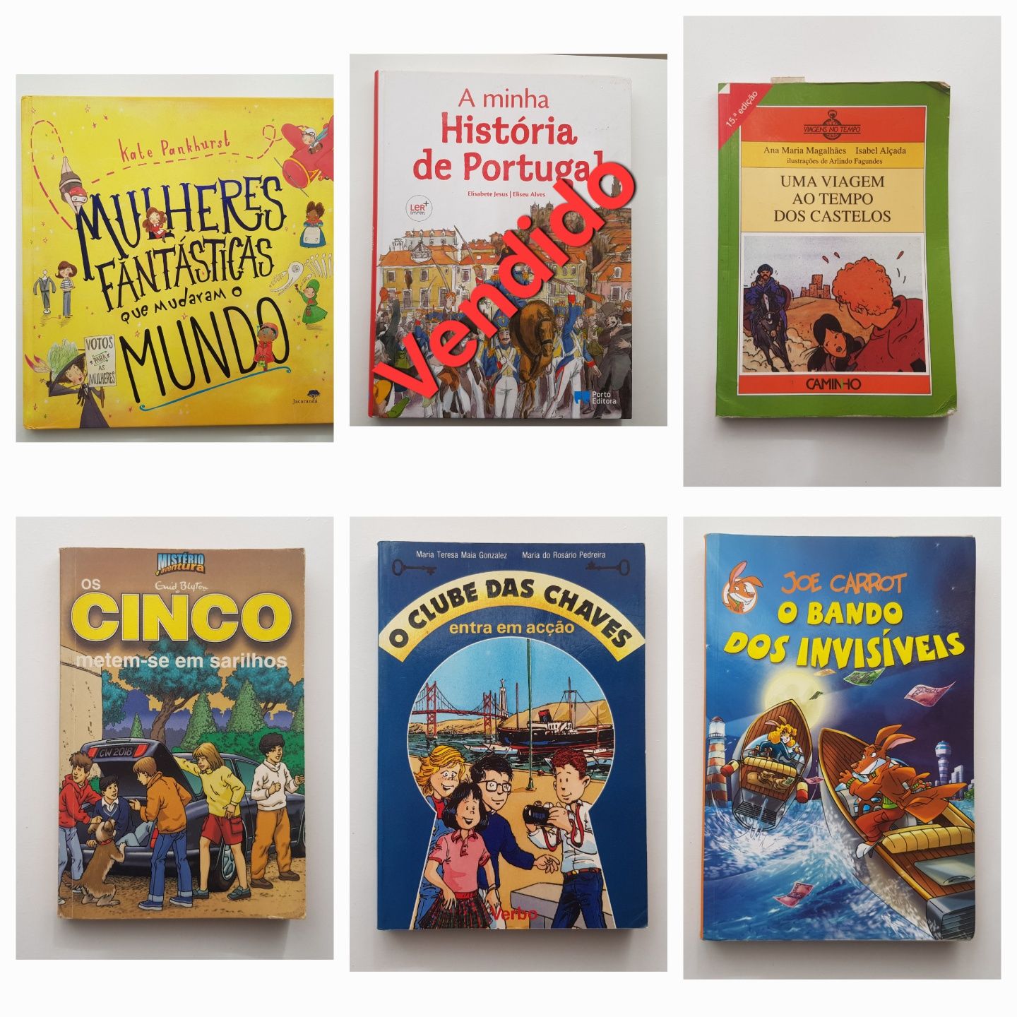 Selecção de livros para jovens, em óptimo estado, para desocupar