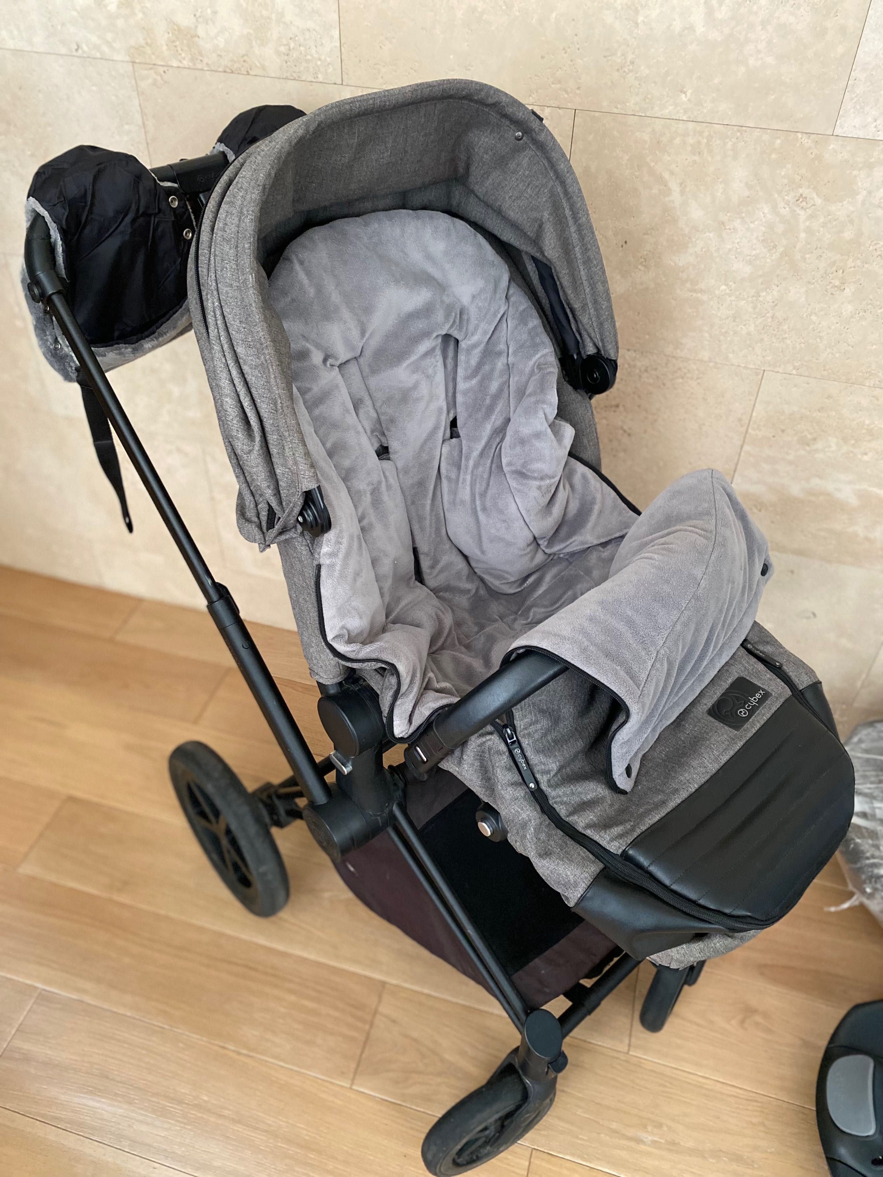 Коляска Cybex Priam Platinum 3 in 1 з додатковими аксесуарами б/у