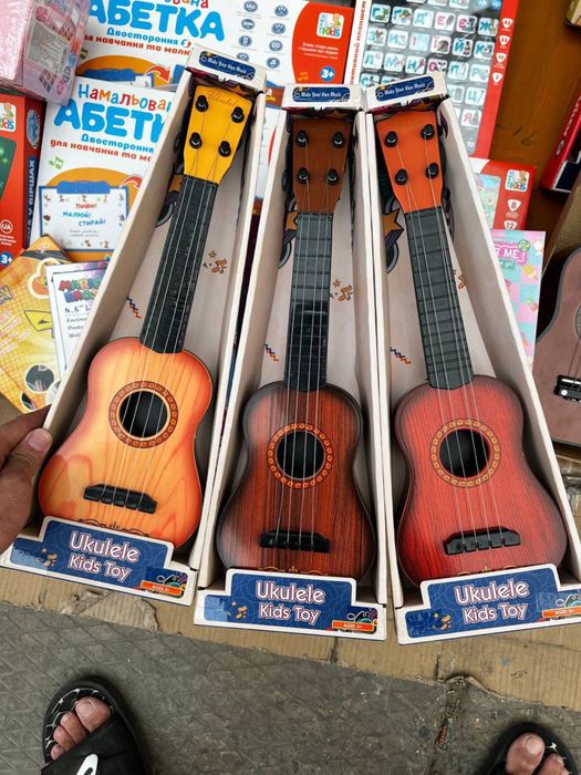 Дитяча гітара 40 см/Деревяная детская гитара 40 см