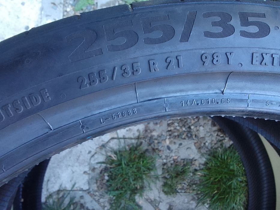Cena za 2 Opony letnie 255/35r21 CONTINENTAL 2021r 6.5mm