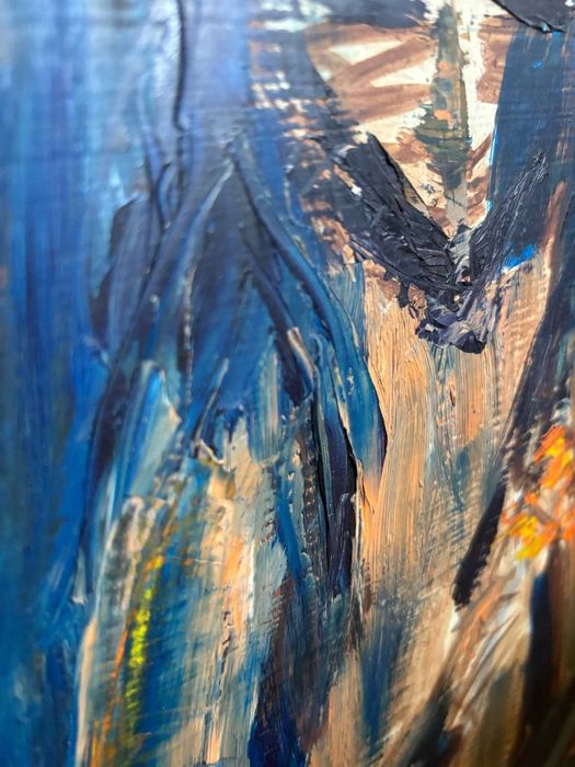 A minha pintura a óleo original assinada, "A Criança de Maria".