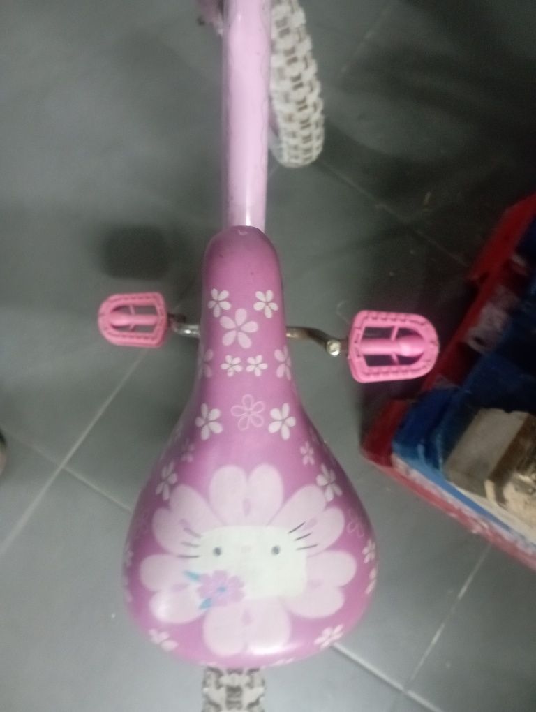 Bicicleta rosa menina