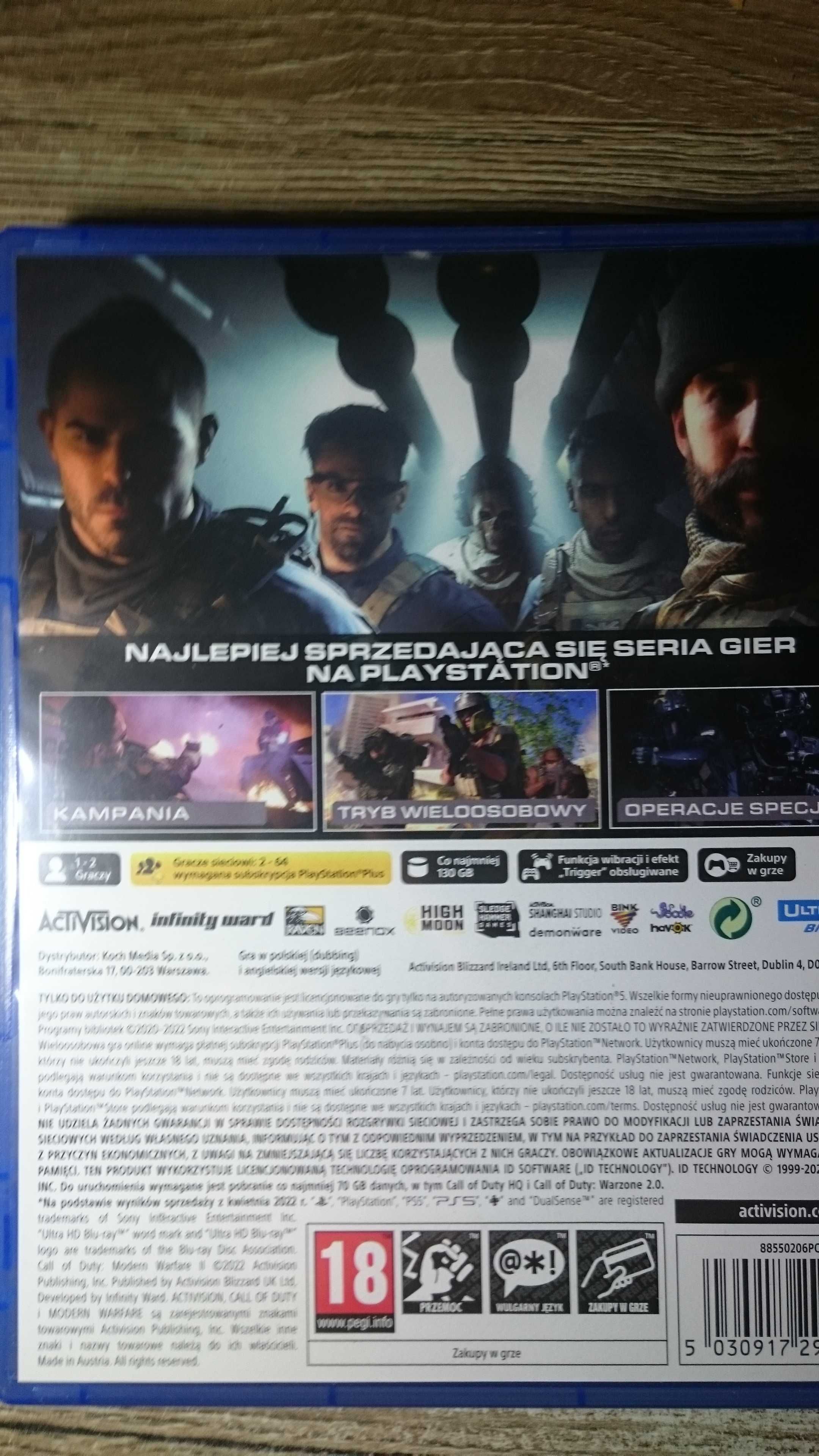Gra Call of Duty Modern Warfare 2 II PL ps5 playstation 5 Battlefield