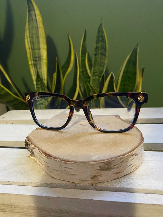 Okulary zerówki w stylu Chrome Hearts