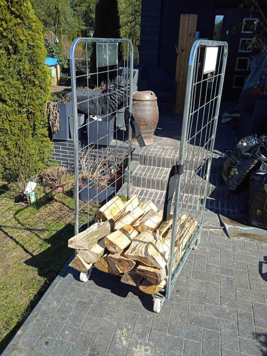 Wózek transportowy kurierski  giterbox gitterbox stojak na drzewo
