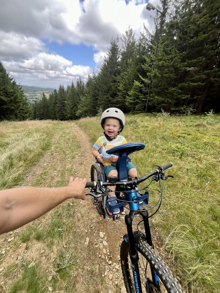 Fotelik rowerowy WEERIDE Safe Deluxe Niebieski
