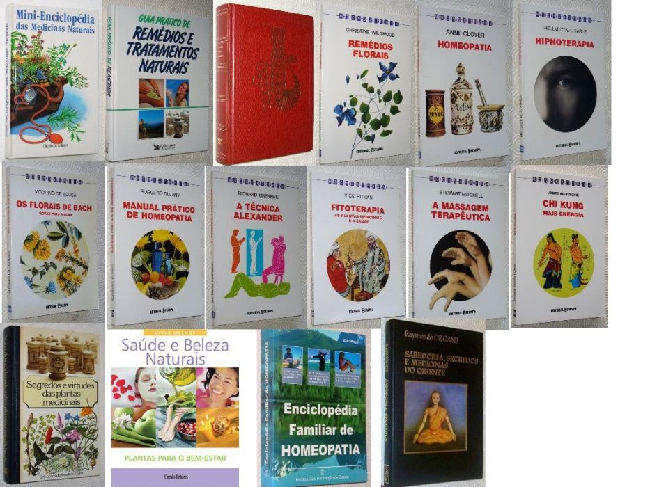 Livros sobre Medicinas Alternativas, Naturais, Plantas Medicinais etc