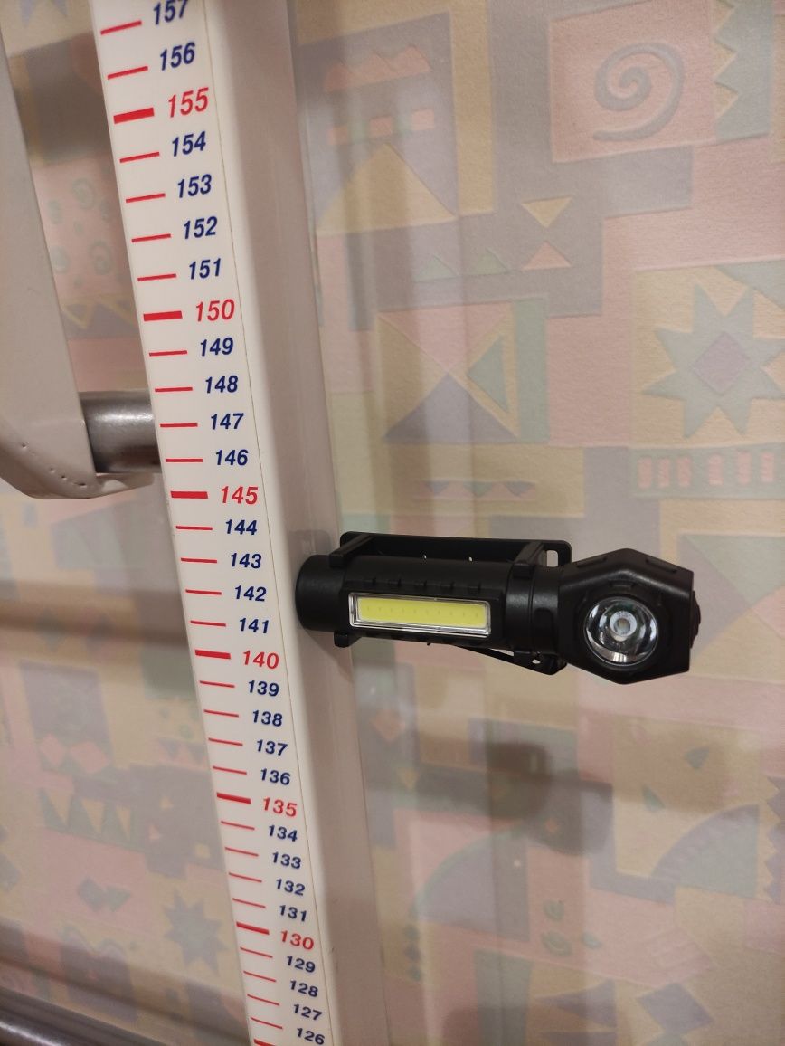 Налобный USB Фонарик с магнитом, type-C