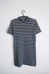 Bawełniana granatowa biała marine sukienka w paski Tommy Hilfiger XS S